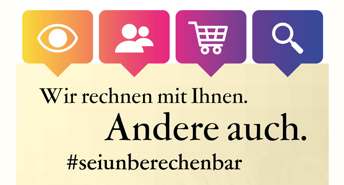 Das Logo der Kampagne #seiunberechenbar. (Bild: Ministerium für Ländlichen Raum und Verbraucherschutz)