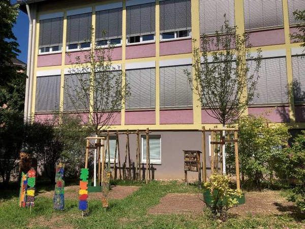 Wettbewerb BW Blüht 2026: Beispielhafte Baumpflanzungen an einer Schule in Esslingen 