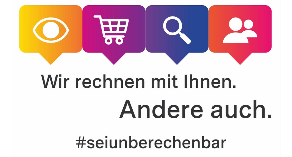 Das Logo der Kampagne #seiunberechenbar. (Bild: Ministerium für Ländlichen Raum und Verbraucherschutz)