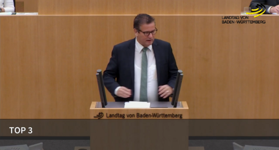 Minister Hauk MdL im Landtag