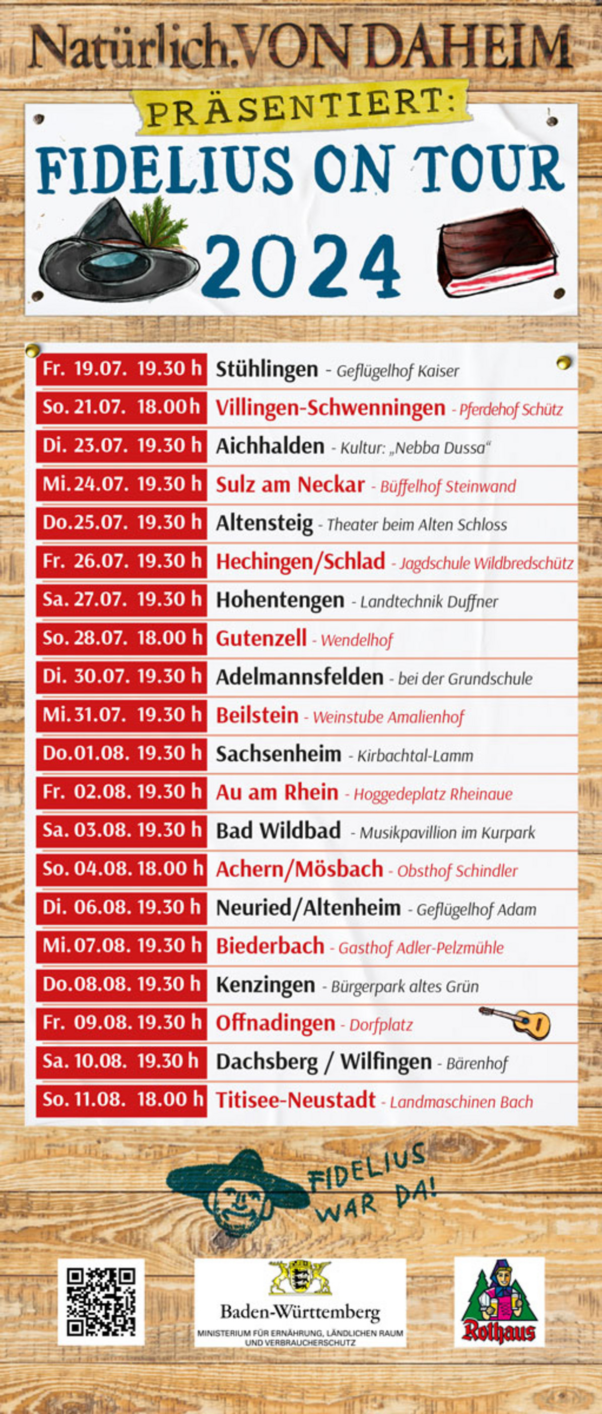  Tourdaten