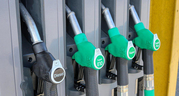 Zapfsäule an der Tankstelle