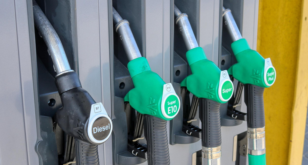Zapfsäule an der Tankstelle
