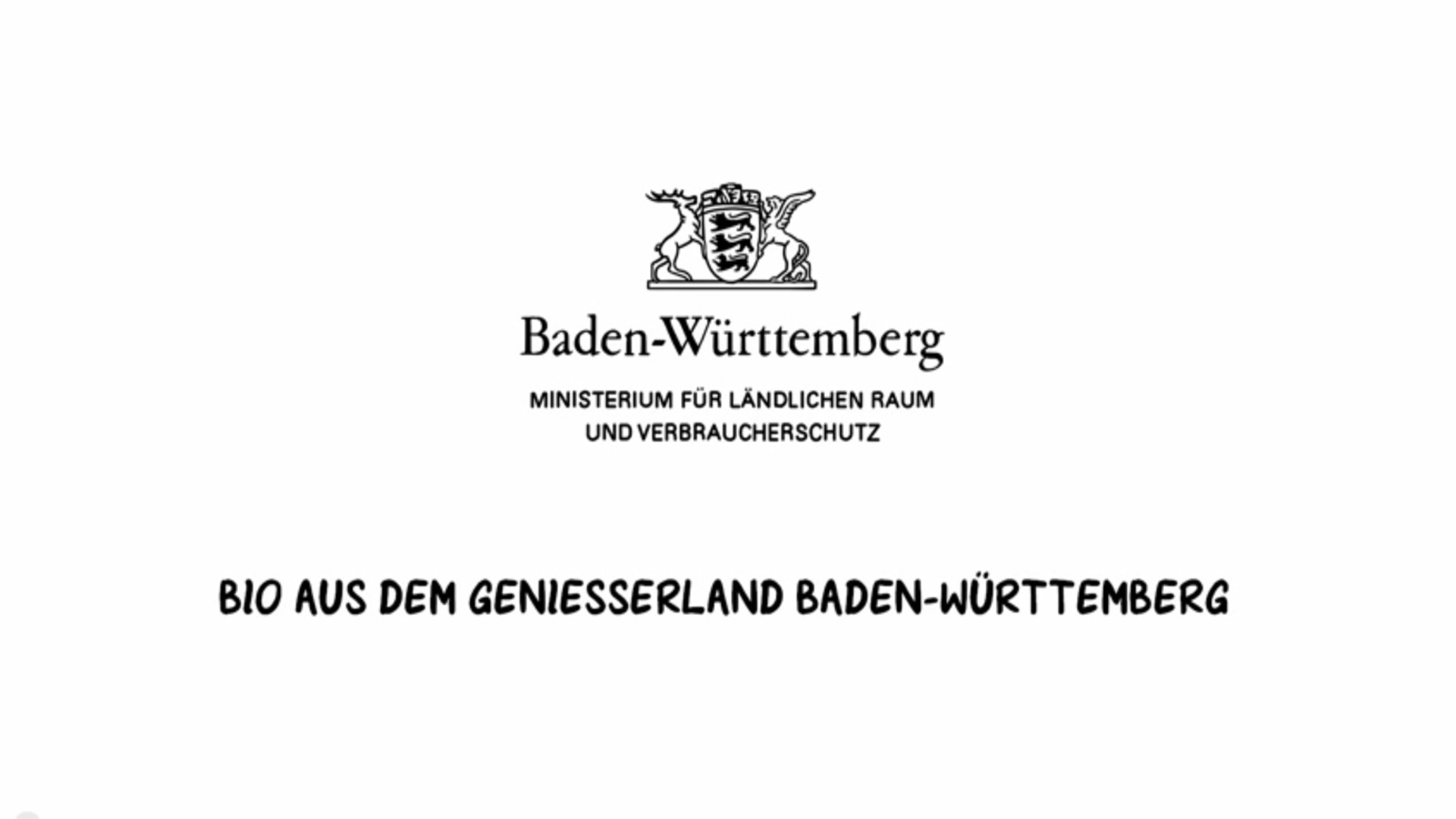 Erklärfilm Bio aus dem Genießerland Baden-Württemberg