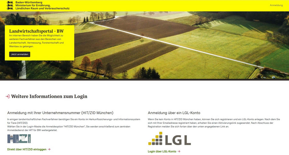 Landwirtschaft Landwirtschaftsportal BW vereinfacht den Zugang zu Fachverfahren