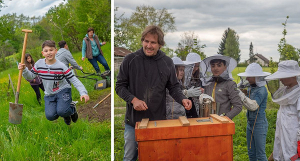 BW blüht Projekt: Streuobstwiese und Schulgarten der MALI-GMS