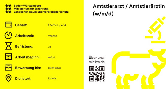 Teaserbild Amtstierarzt / Amtstierärztin (w/m/d)