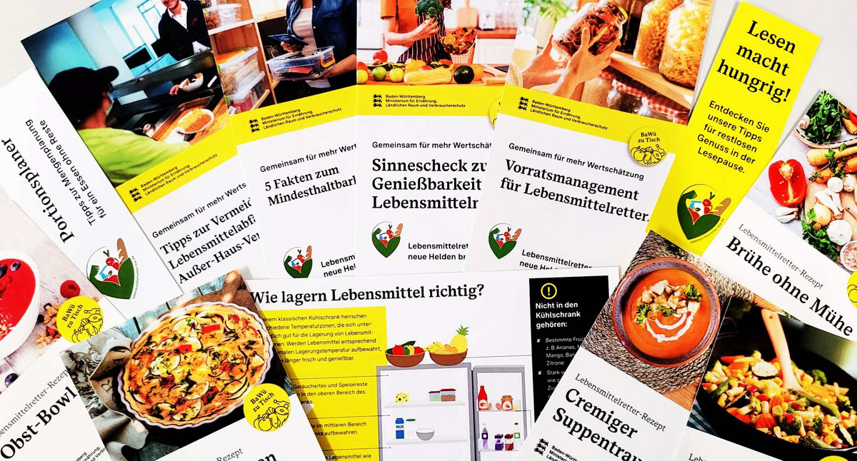 Materialien zur Vermeidung von Lebensmittelverschwendung