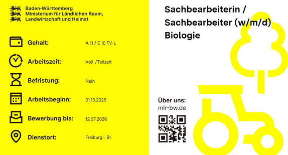 Teaserbild Sachbearbeiterin /  Sachbearbeiter (w/m/d) Biologie beim Staatlichen Weinbauinstitut Freiburg (WBI) 
