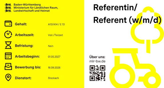 Teaserbild Stellenausschreibung Referentin/ Referent (w/m/d) Landratsamt Konstanz