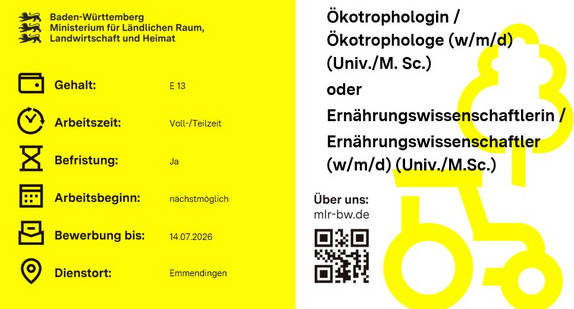 Teaserbild Ökotrophologin / Ökotrophologe (w/m/d) (Univ./M. Sc.) oder Ernährungswissenschaftlerin / Ernährungswissenschaftler (w/m/d) (Univ./M.Sc.) beim Landratsamt Emmendingen