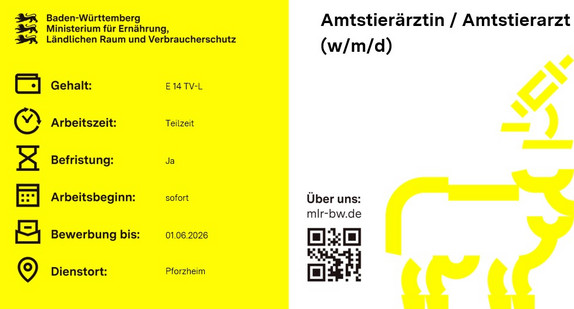 Teaserbild Amtstierärztin / Amtstierarztes (w/m/d)