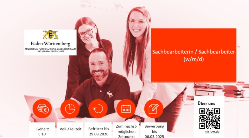  Sachbearbeiterin / Sachbearbeiter (w/m/d)