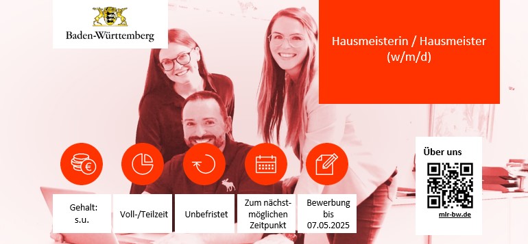  Hausmeisterin / Hausmeister (w/m/d)