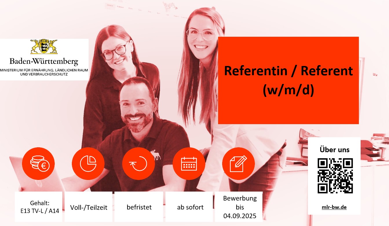  Referentin / Referenten (w/m/d)