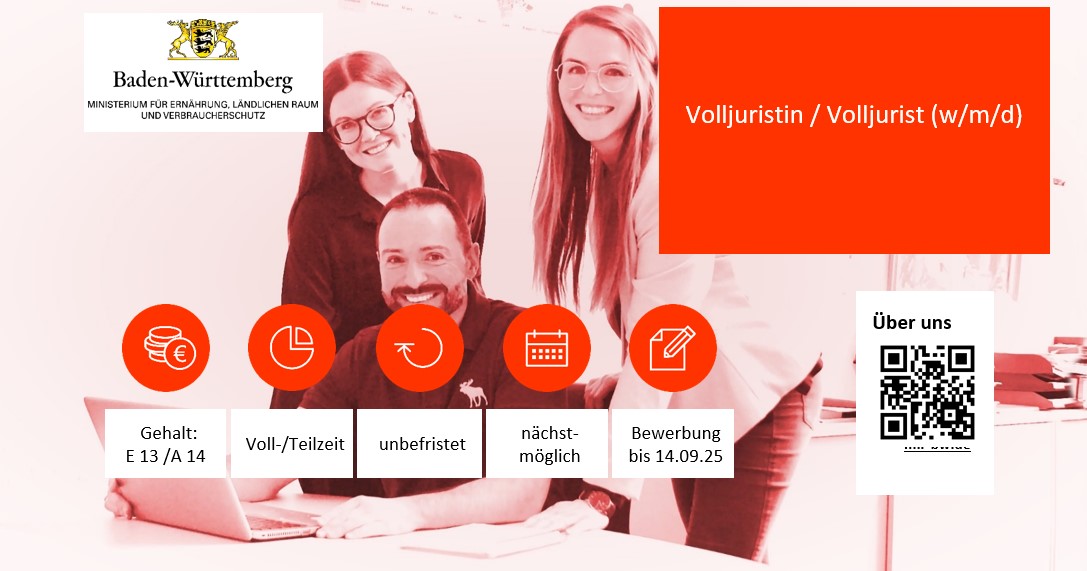  Volljuristin / Volljuristen (w/m/d)