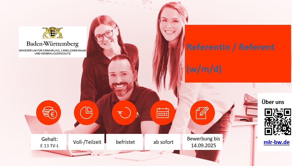  Referentin / Referenten (w/m/d)