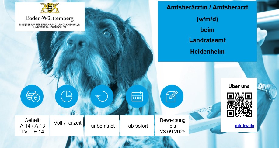  Amtstierärztin / Amtstierarzt (w/m/d)