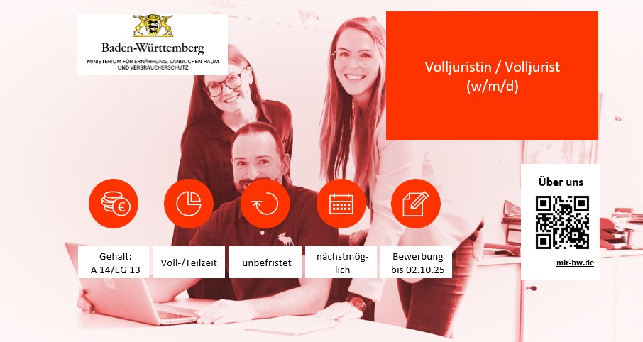  Volljuristin / Volljuristen (w/m/d)