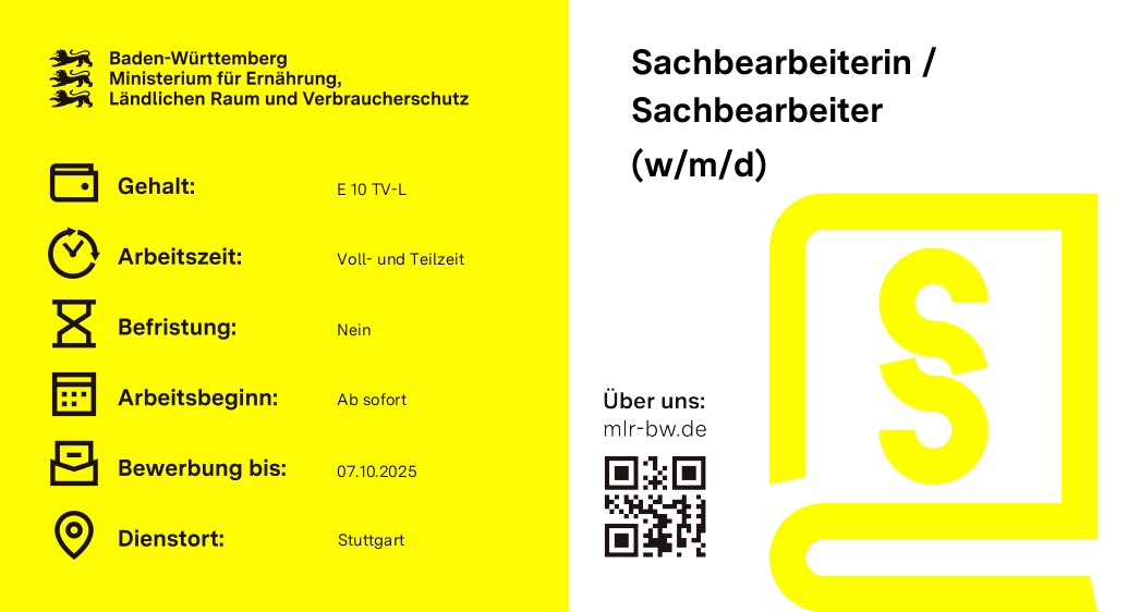  Sachbearbeiterin / Sachbearbeiter (w/m/d)