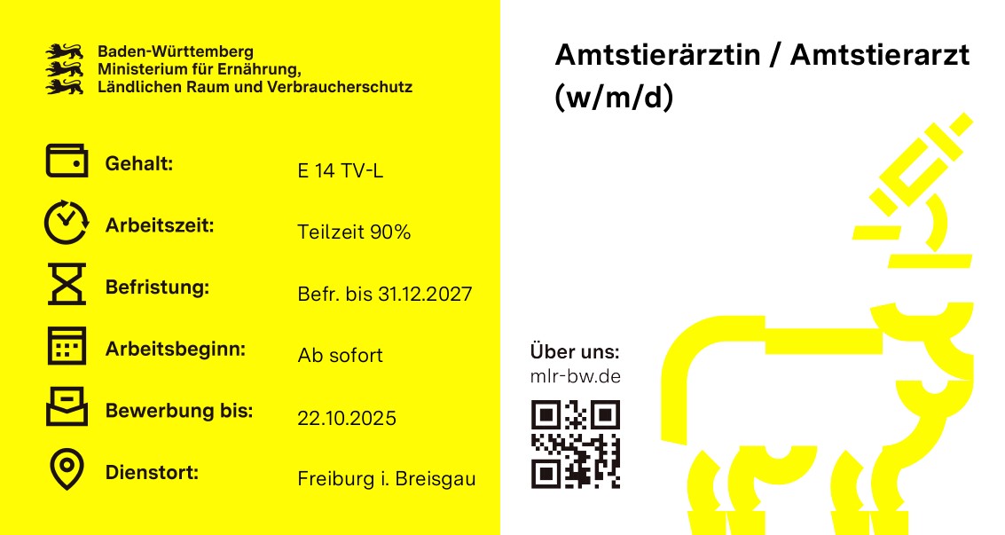  Amtstierärztin / Amtstierarzt (w/m/d)