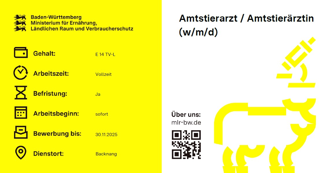 Amtstierärztin / Amtstierarzt (w/m/d) Amtstierärztin / Amtstierarzt (w/m/d)