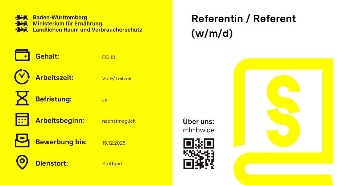  Referentin / Referenten (w/m/d)
