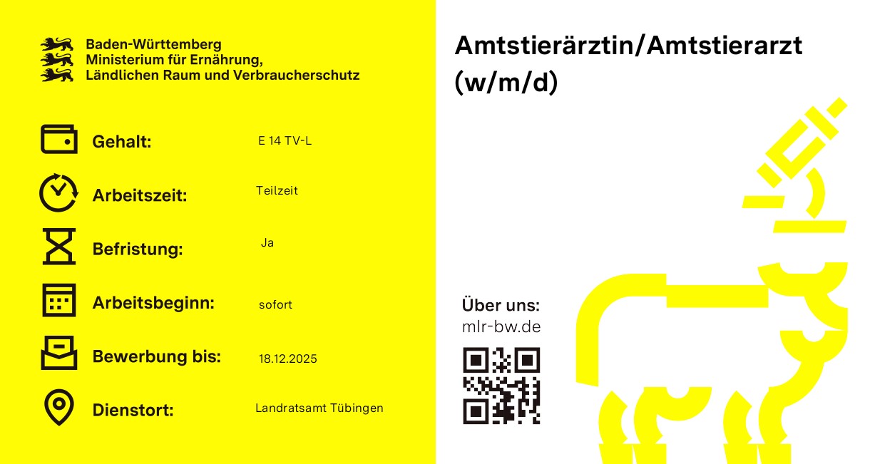  Amtstierärztin / Amtstierarzt (w/m/d)