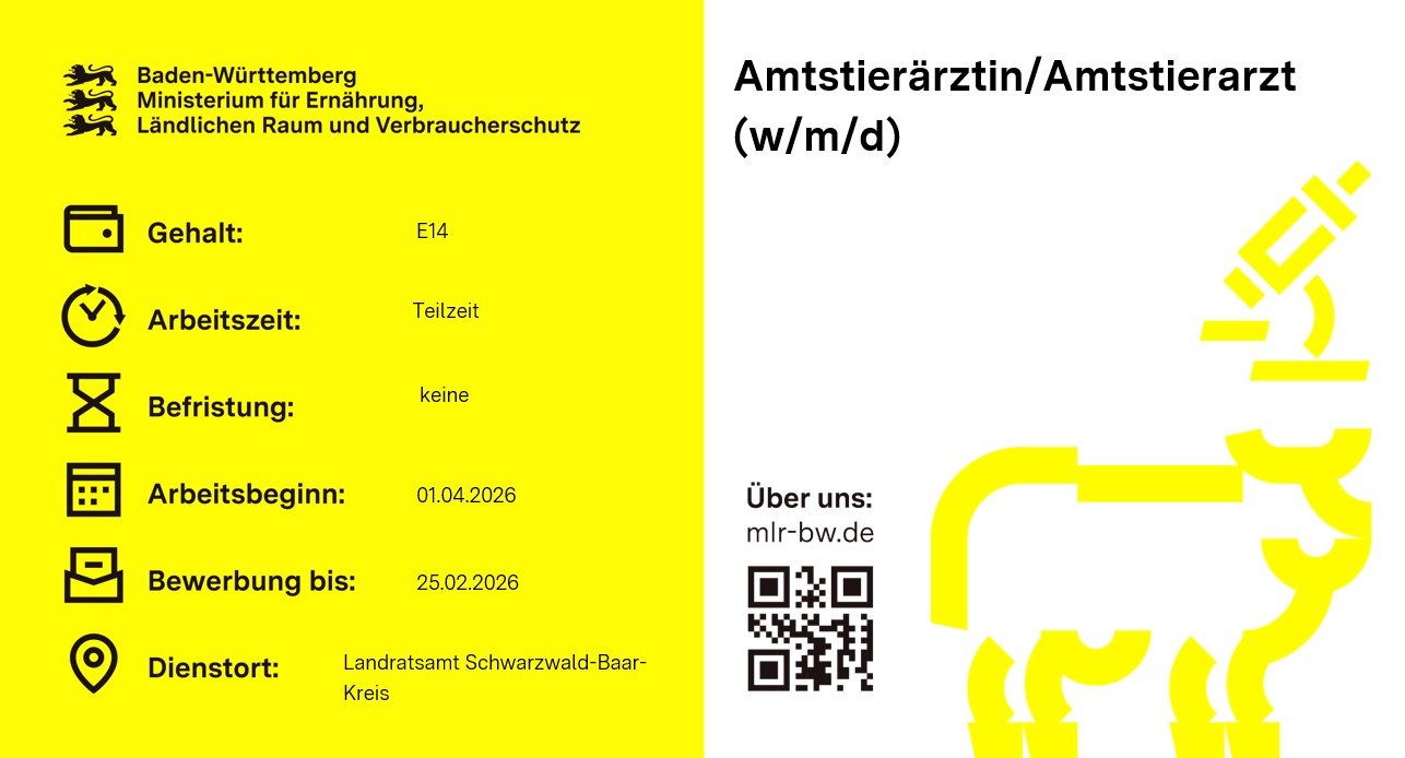  Amtstierärztin / Amtstierarzt (w/m/d)