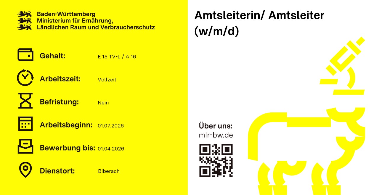  Amtsleiterin / Amtsleiter (w/m/d)