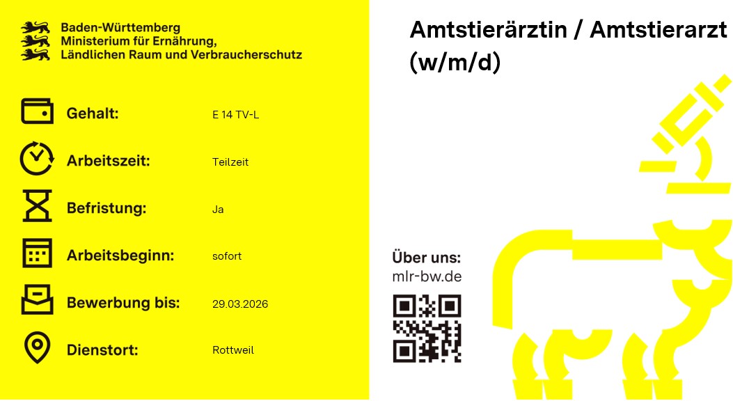 Amtstierärztin / Amtstierarzt (w/m/d)