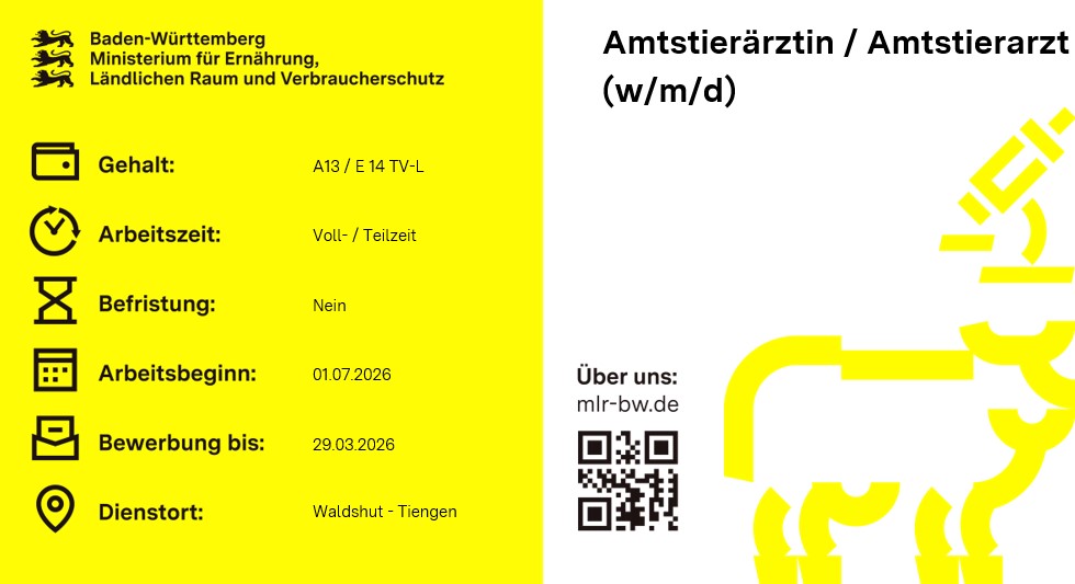  Amtstierärztin / Amtstierarzt (w/m/d)