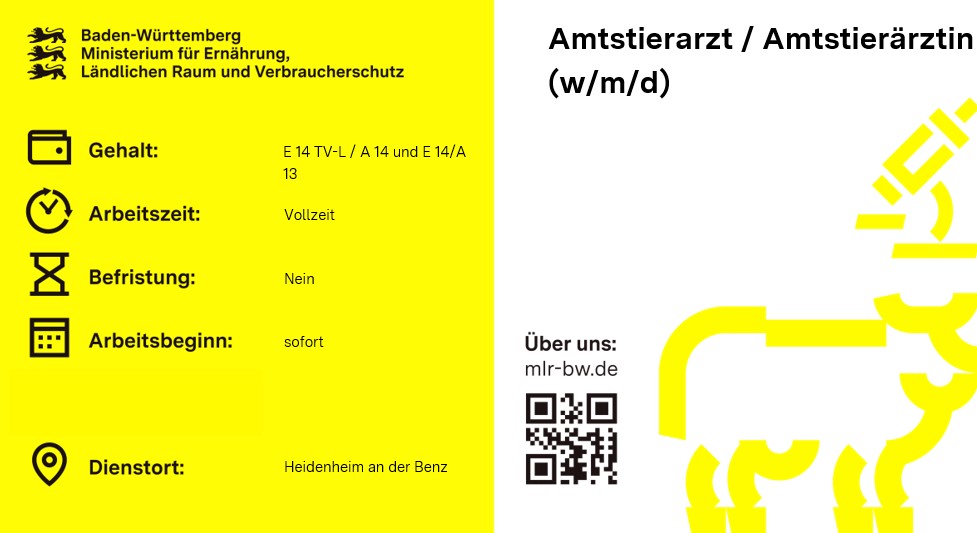 Amtstierärztin / Amtstierarzt (w/m/d)