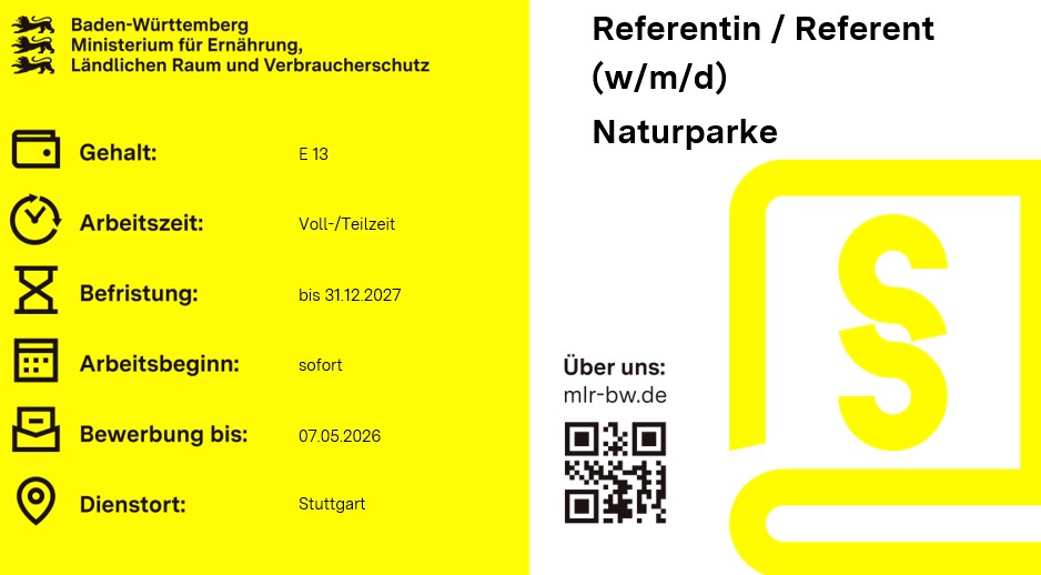 Teaser-Bild Referentin / Referent (w/m/d) Naturparke