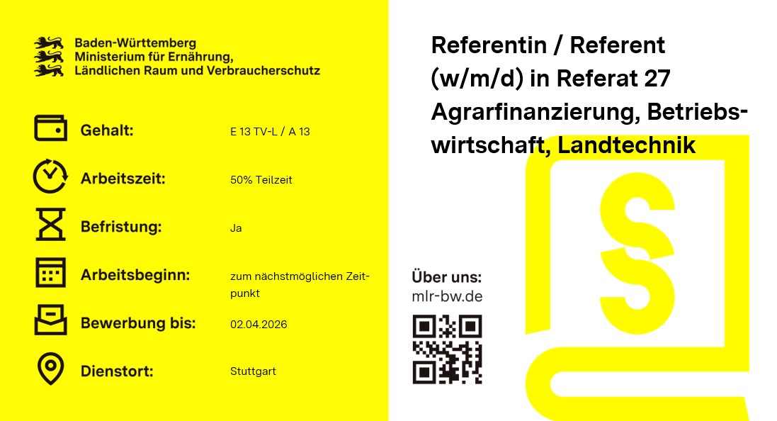  Referentin / Referent (w/m/d)